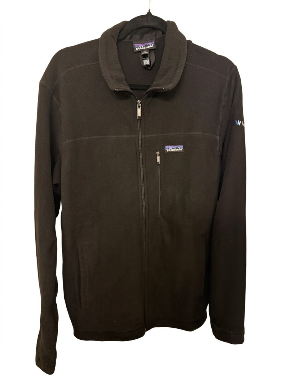 Patagonia Black Lightweight Full-Zip Fleece Jacket